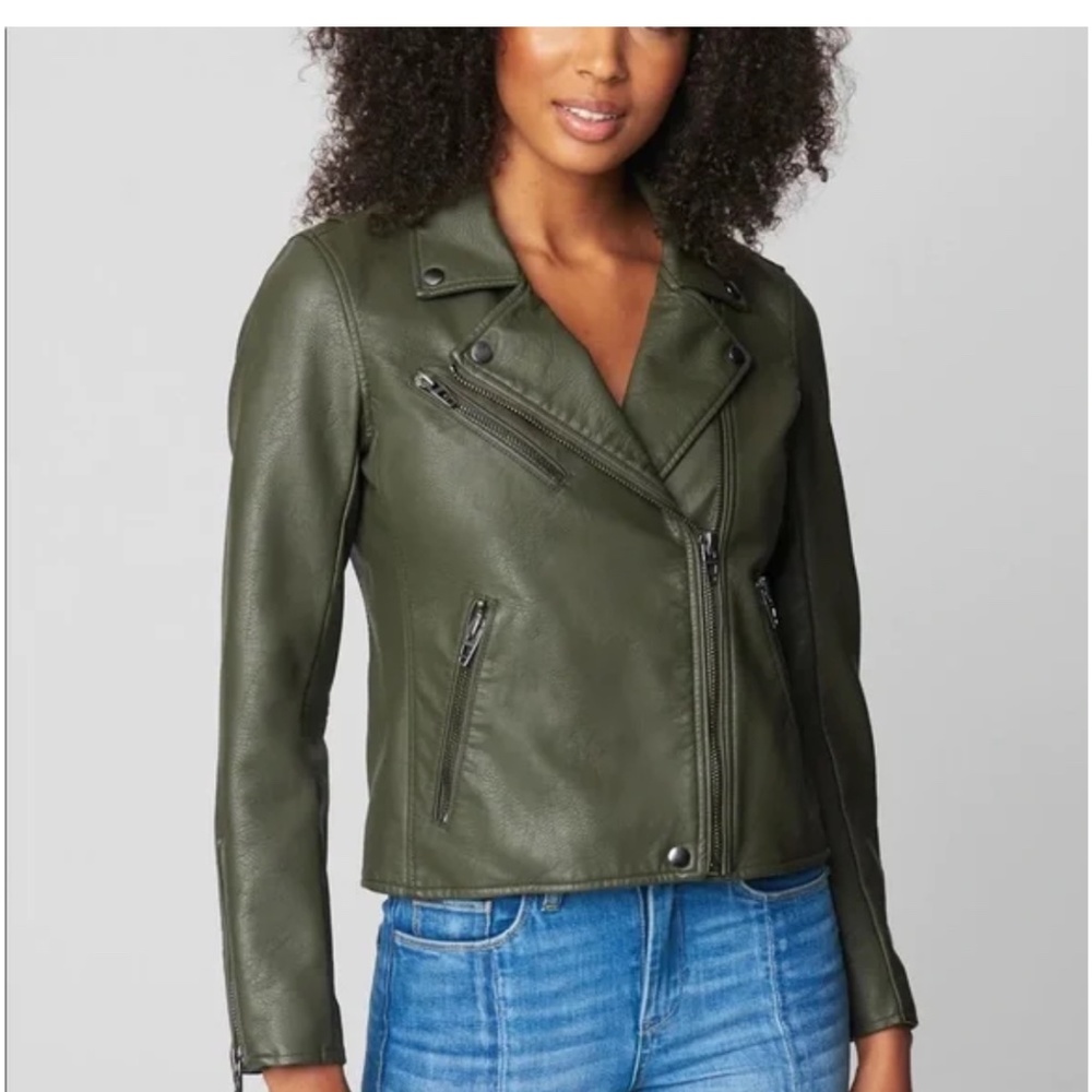 BLANKNYC FAUX LEATHER MOTO JACKET